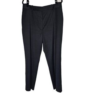 Reiss 12 Black Haisley Trouser Pants Wool Blend Slim Tapered Leg Career Office